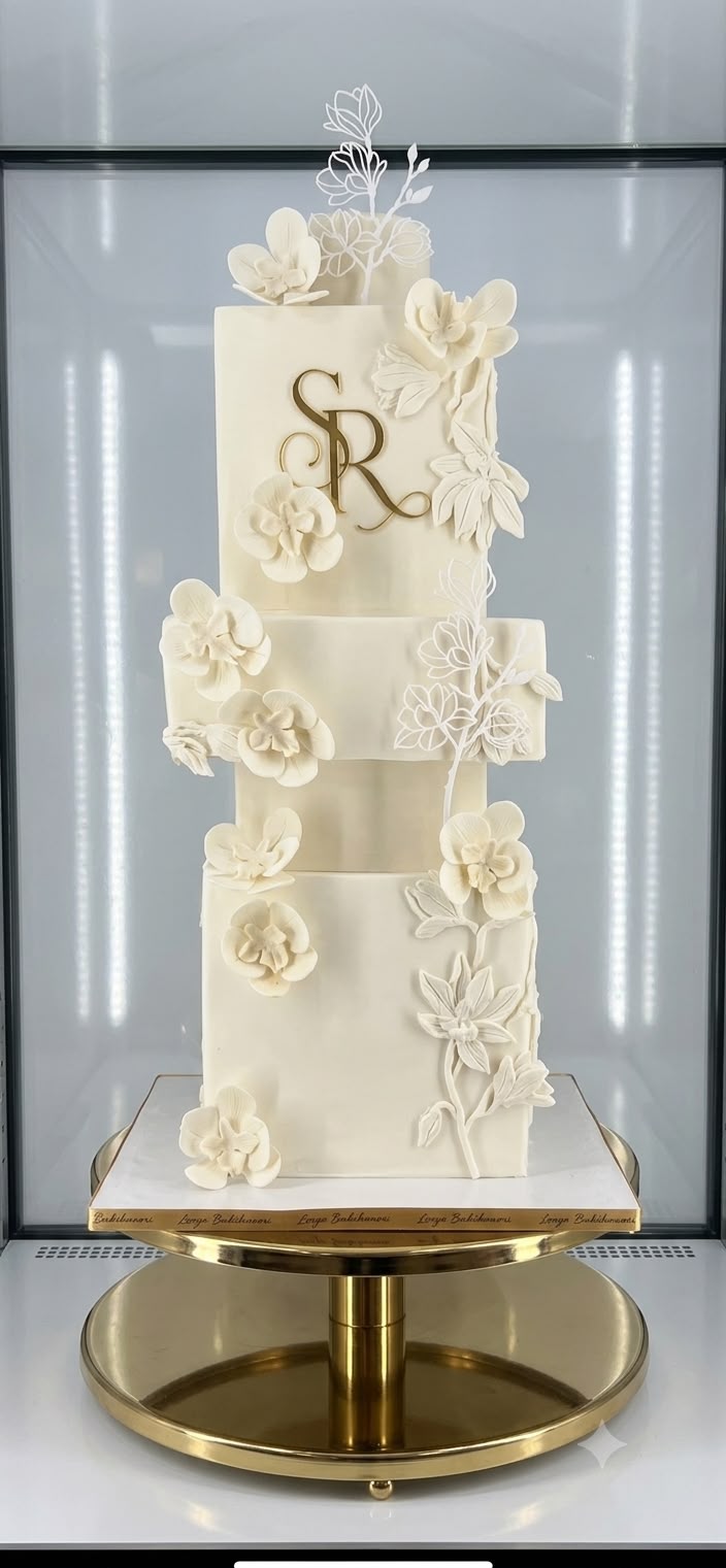 Elegant Single Flower Branch Silicone Mould - Magnolia Design
