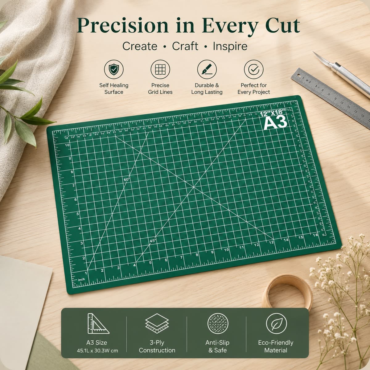 Self Healing Cutting Mat - A5 Size