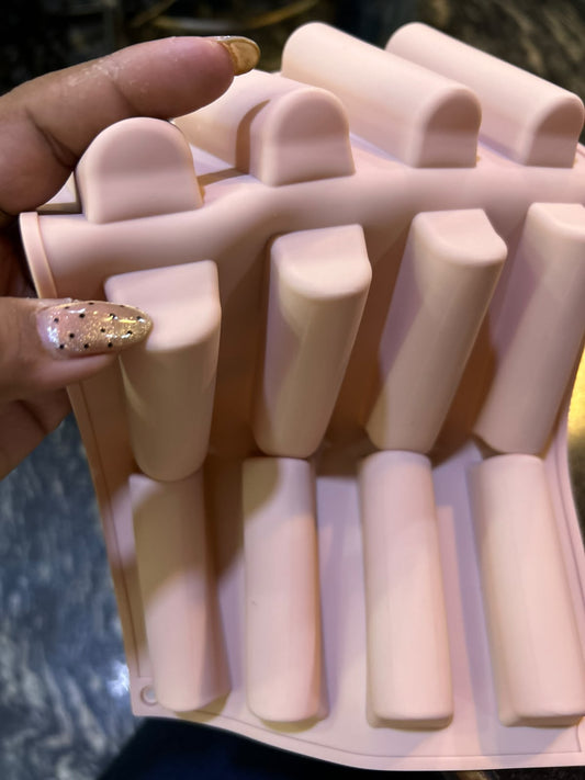 Cylinder Silicone Mould - 12 Cavity, 3 x 1 inch