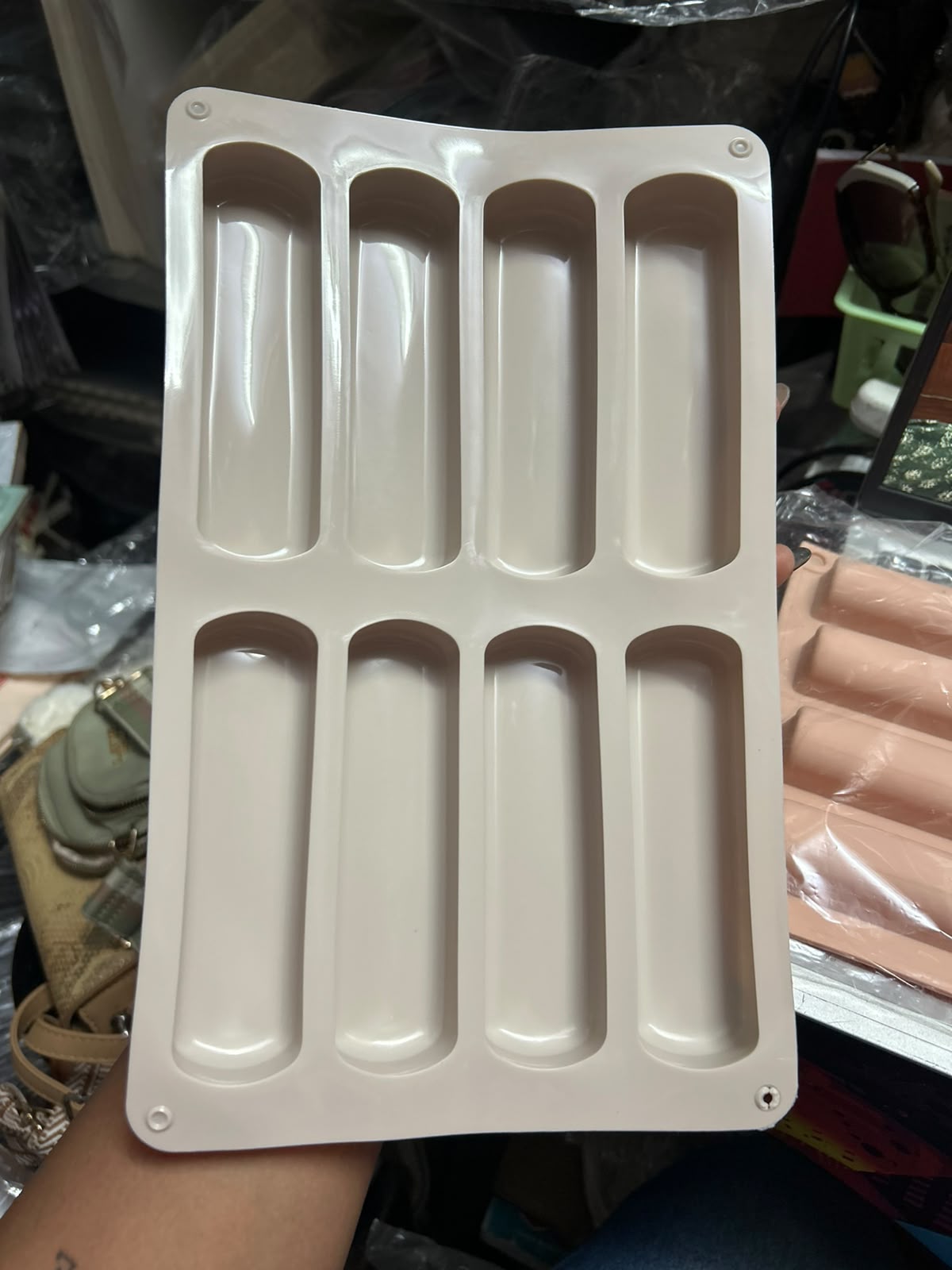 Ladyfinger Silicone Mould - 8 Cavity, Bakeable (Tiramisu Mould)
