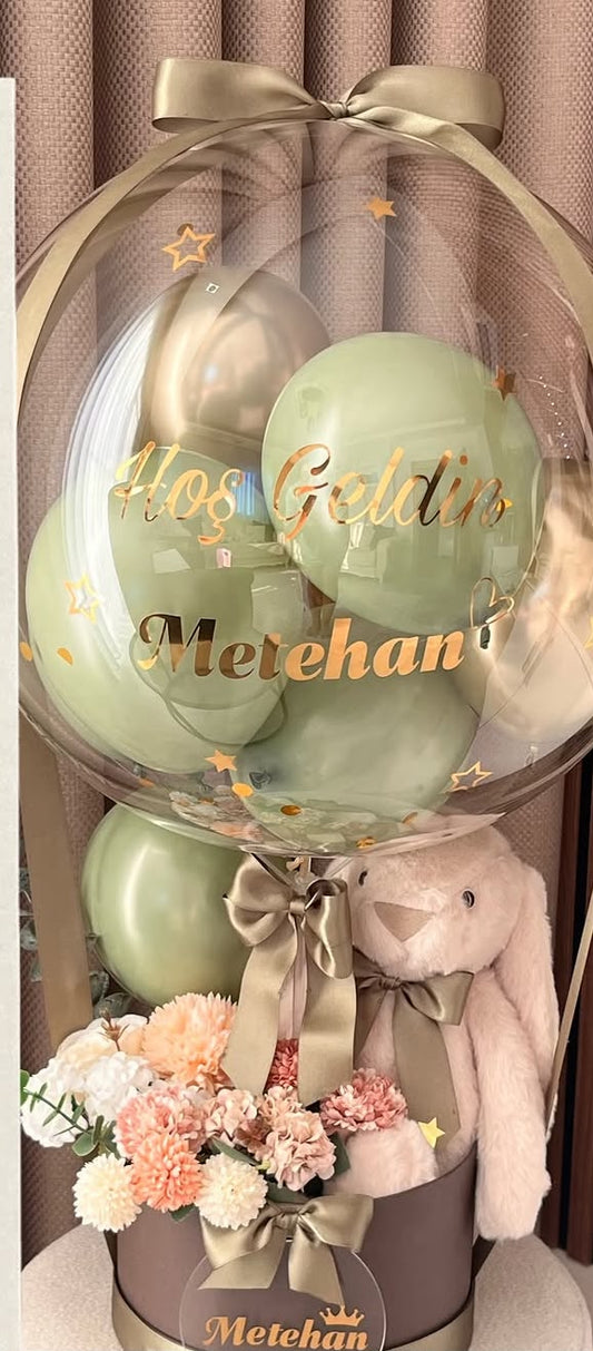 Transparent Bobo Balloon for Stuffed Balloon Hampers - 12 inch and 24 inch