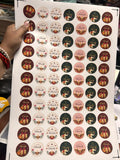 Happy Diwali Small Round Sticker Sheet - 75 Stickers (1.5 inch)
