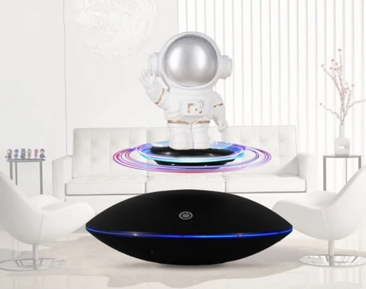 Magnetic Levitating Machine for Floating Cake Toppers - Touch Switch with LED Base Light