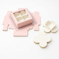 4 Cavity Chocolate Box - 3 x 3 x 1.25 inch (Pack of 10 / Pack of 100)