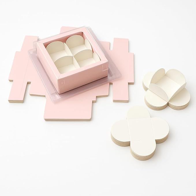 4 Cavity Chocolate Box - 3 x 3 x 1.25 inch (Pack of 10 / Pack of 100)