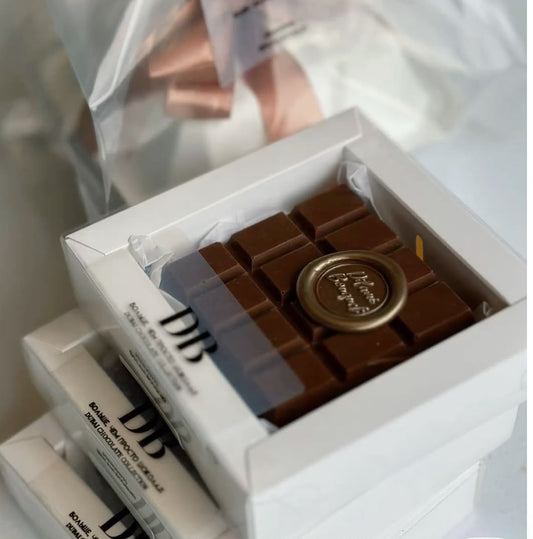 Plain Chocolate Box for Chocolate Fingers & Single Bar - 3 x 3 x 1.25 inch White (Pack of 10)