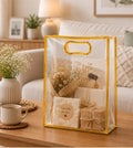 Transparent Gift Bag with Handle - Medium 24 x 10 x 35 cm (Pack of 10)