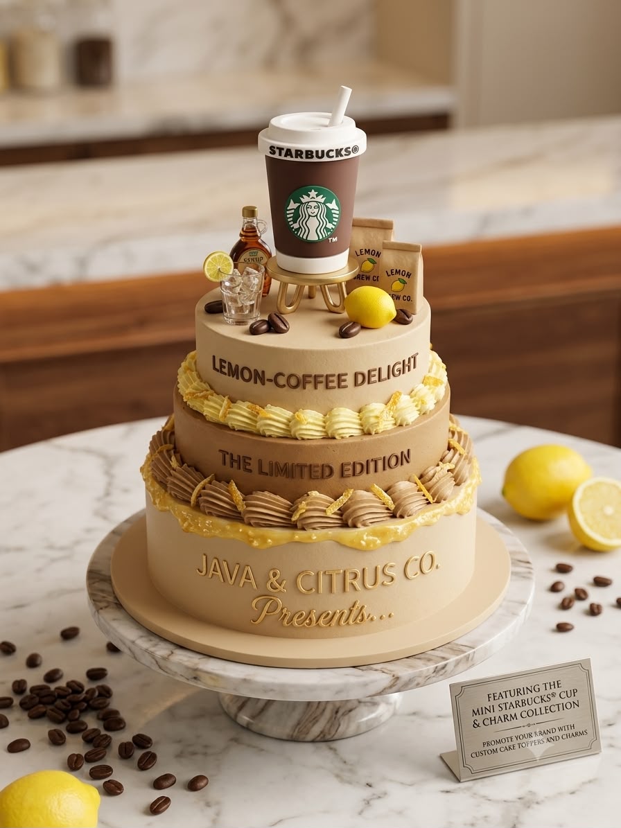 Starbucks Coffee Cup Cake Topper Toy - 2.4 inch