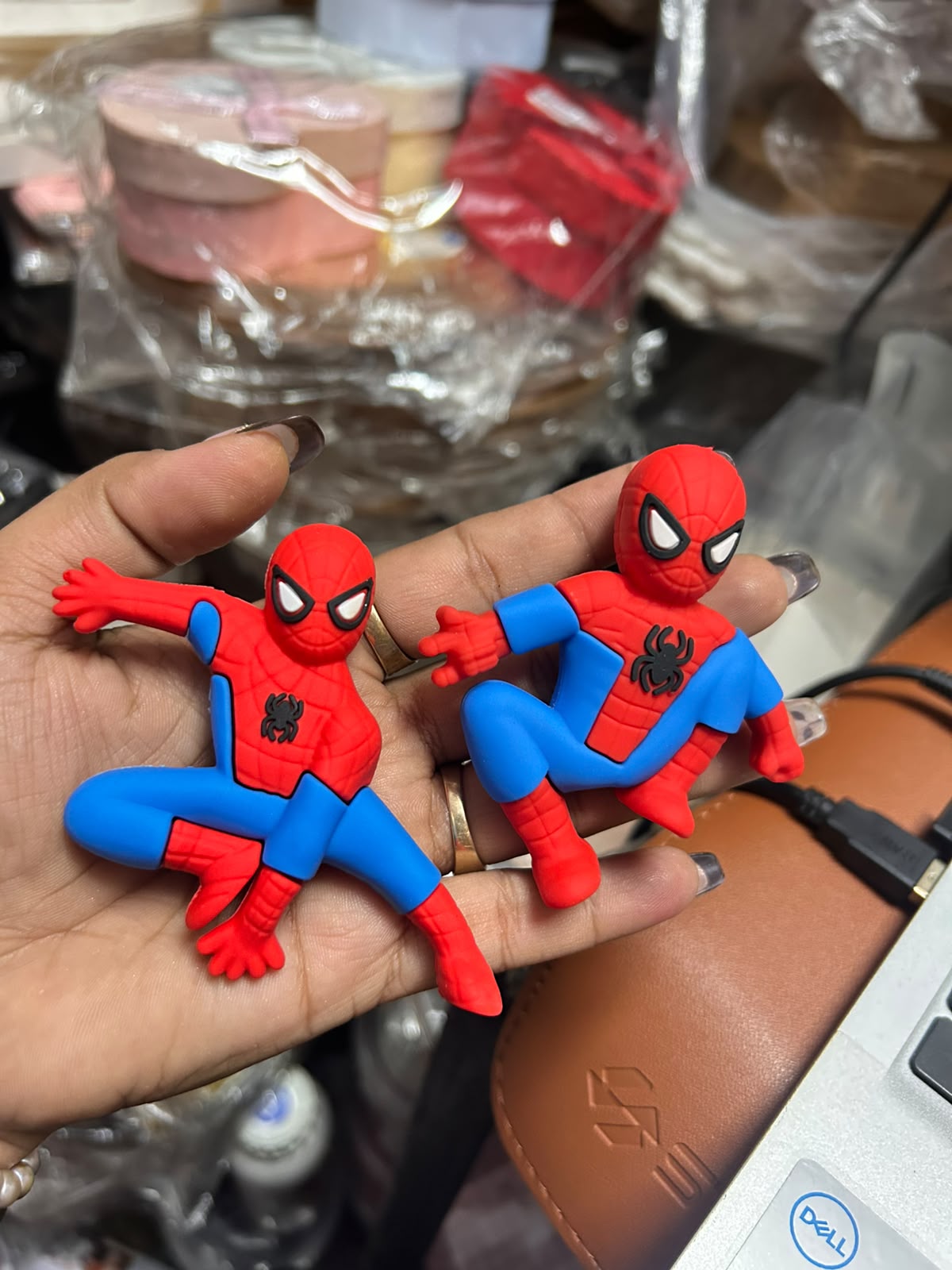Spider Superhero Cake Topper Toys - Set of 2 (3 inch)