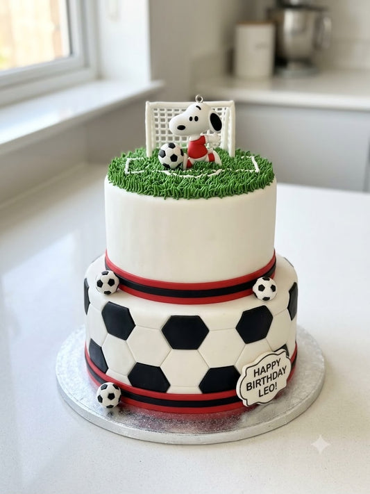 Snoopy Football Puppy Cake Topper Toy - 2.5 inch