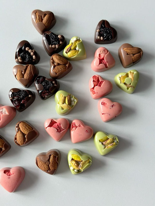 80 Cavity Deep Heart Silicone Mould - 1 inch Hearts