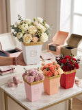 Flowers Heart Logo Rigid Flower Tub - 5.5 x 4.5 inch