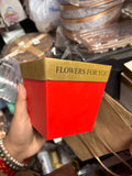 Flowers For You Rigid Flower Tub with Golden Rim - 11 x 11 cm