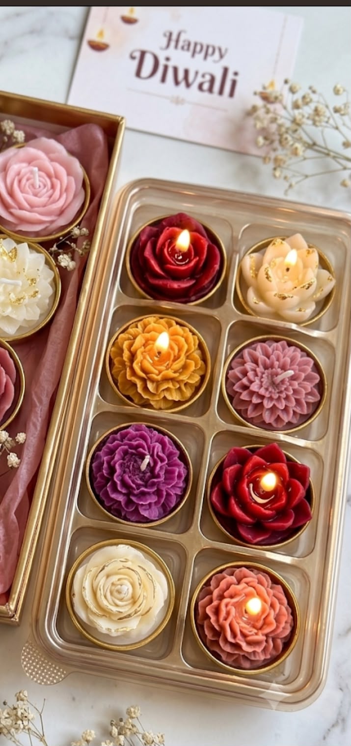 8 Cavity PVC Box with Lid - 2 x 2 inch Cavity Box for Chocolates, Brownie Bites & Tea Lights