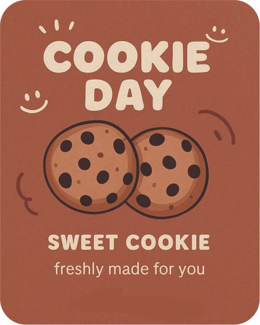 Cookie Day Sweet Cookie Sticker - 40 Stickers per Sheet
