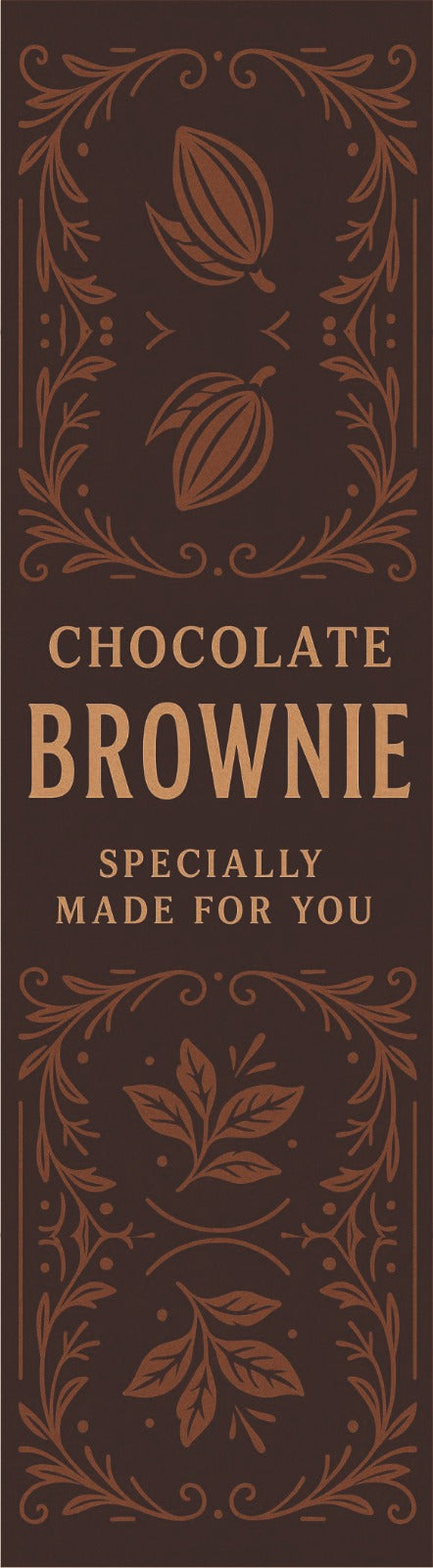 Chocolate Brownie Specially Made For You Sticker - 14 Labels per Sheet
