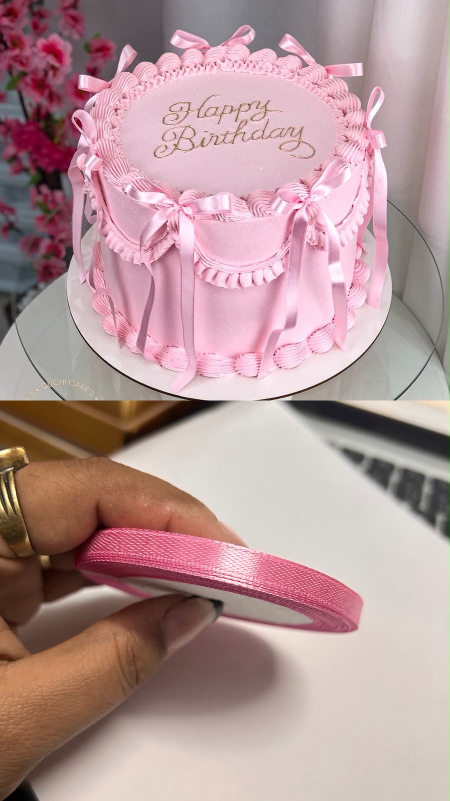 Satin Ribbon Roll for Cake Decoration - 13 Shades