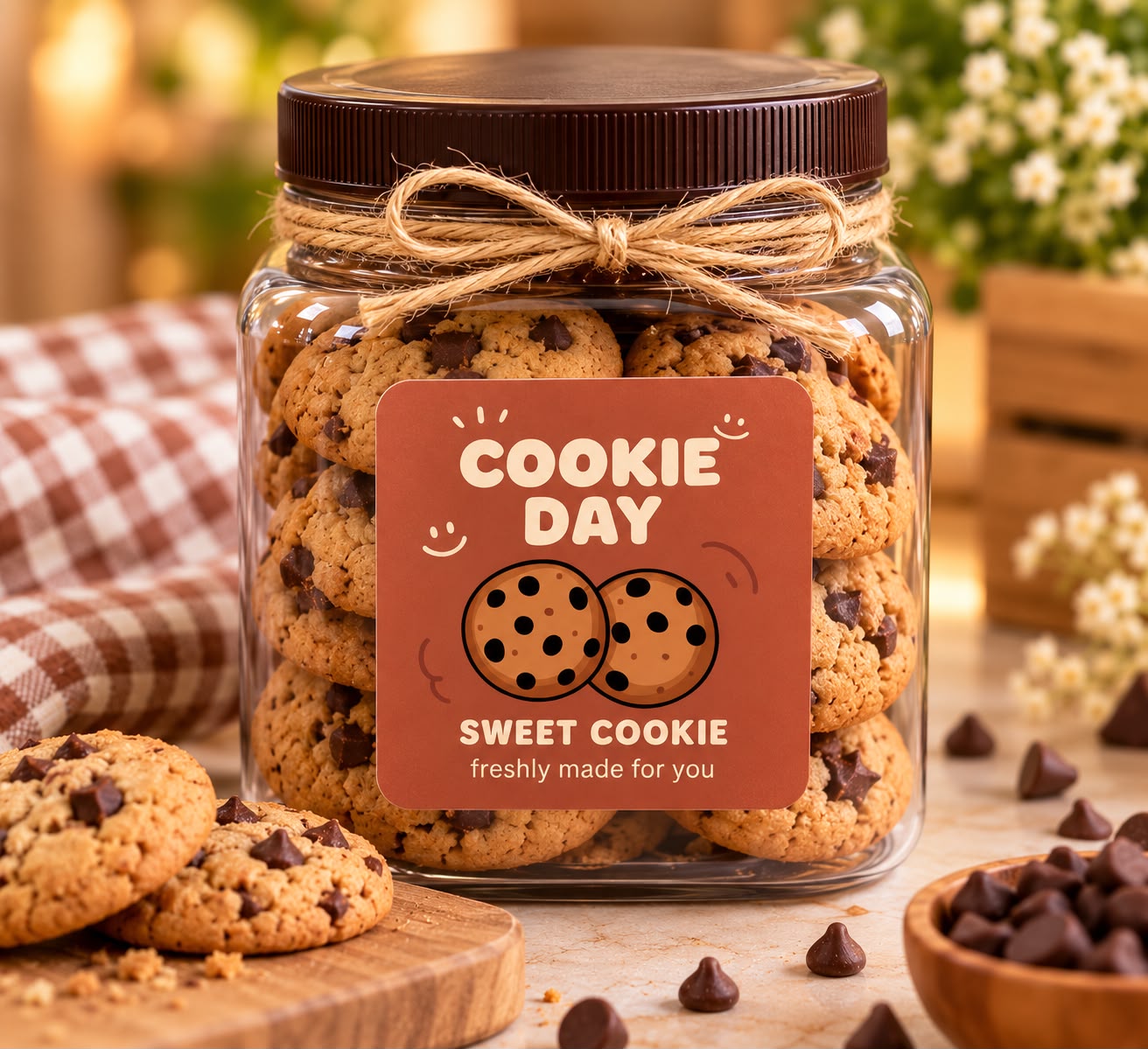Cookie Day Sweet Cookie Sticker - 40 Stickers per Sheet