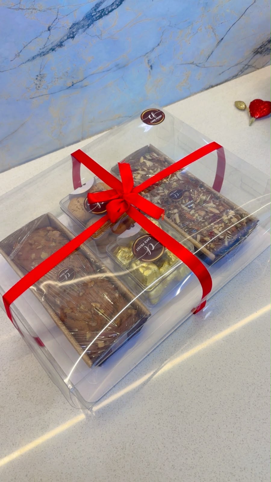 Imported Clear Hamper Box with White Base