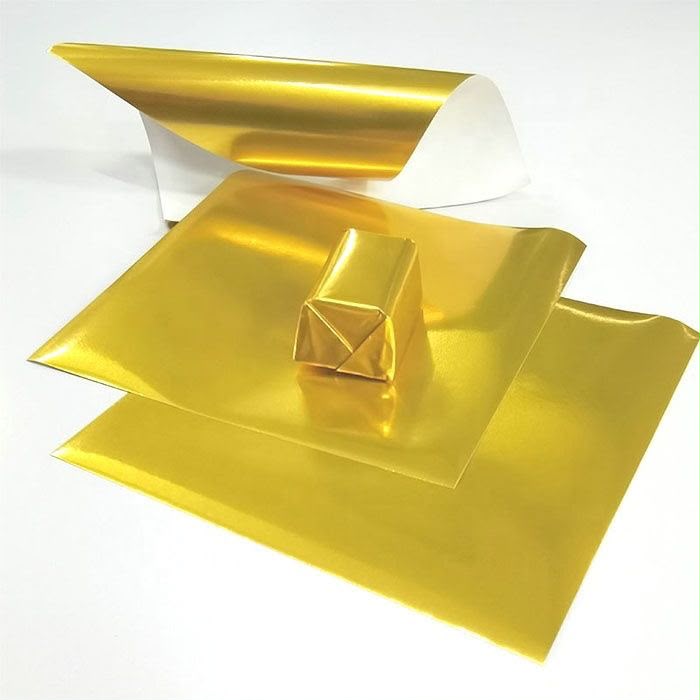 Gold Foil Chocolate Wrapper Paper - 500 Sheets for Candy & Chocolate Packaging