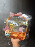 Basket PVC Hamper Bag - Clear Zip Lock Gift Bag for 2 Jars