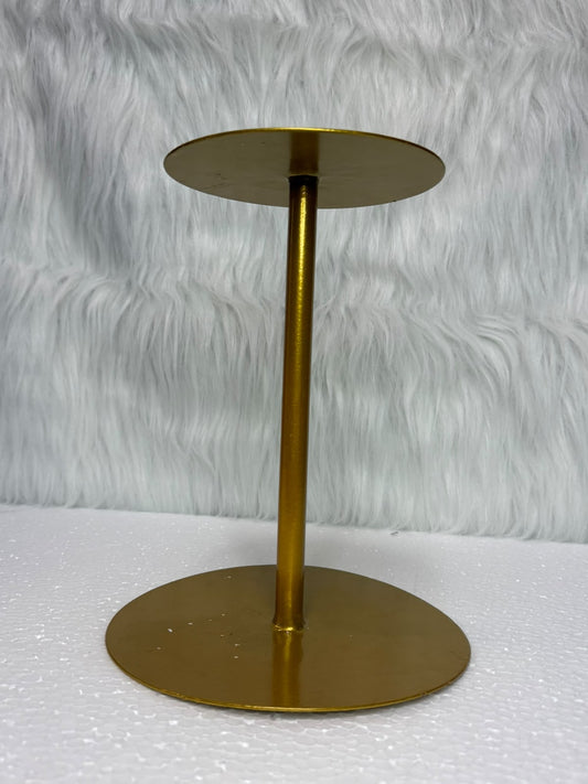 Golden Cake Extension Stand - 10 inch Height (6 inch Upper Plate & 8 inch Lower Plate)