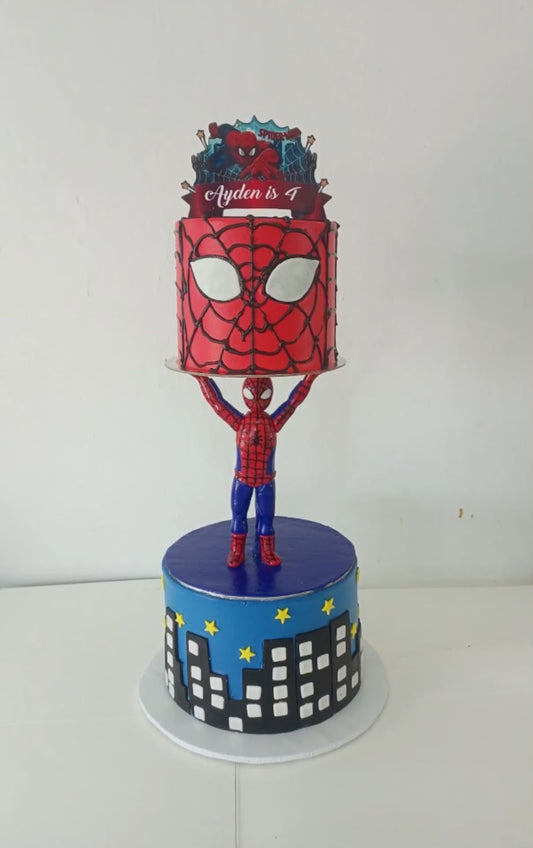 Golden Cake Extension Stand - 10 inch Height (6 inch Upper Plate & 8 inch Lower Plate)