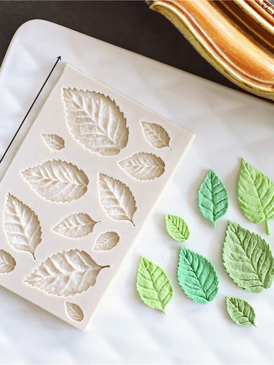 Leaf Mould - Multi Size Leaves with Vein Detail (Fondant & Chocolate Mould)