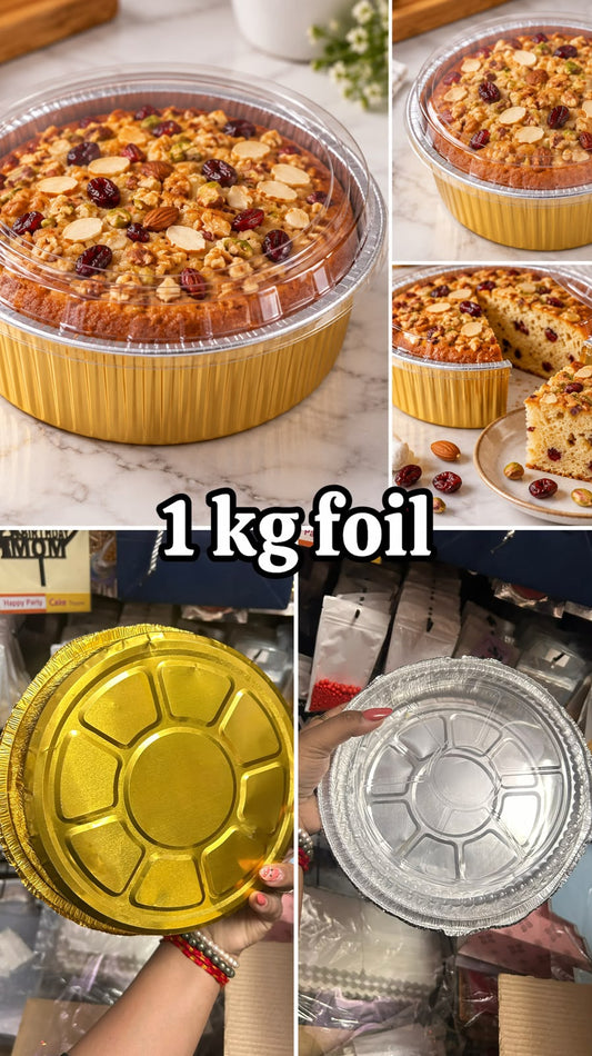 Round 1 KG 8x2”, foil, bake and serve container