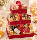 Acrylic Window Hamper Box Set of 3 with Handle