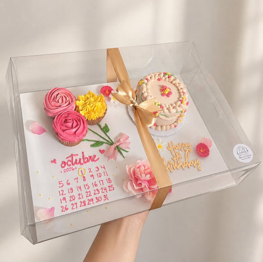 Imported Clear Hamper Box with White Base