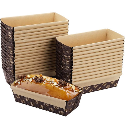 Bake and Serve Paper Loaf Liner 250 ml | Lid & Without Lid - Pack of 10