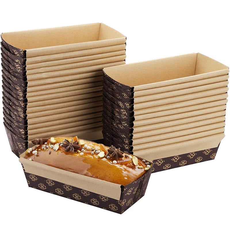 Bake and Serve Paper Loaf Liner 250 ml | Lid & Without Lid - Pack of 10