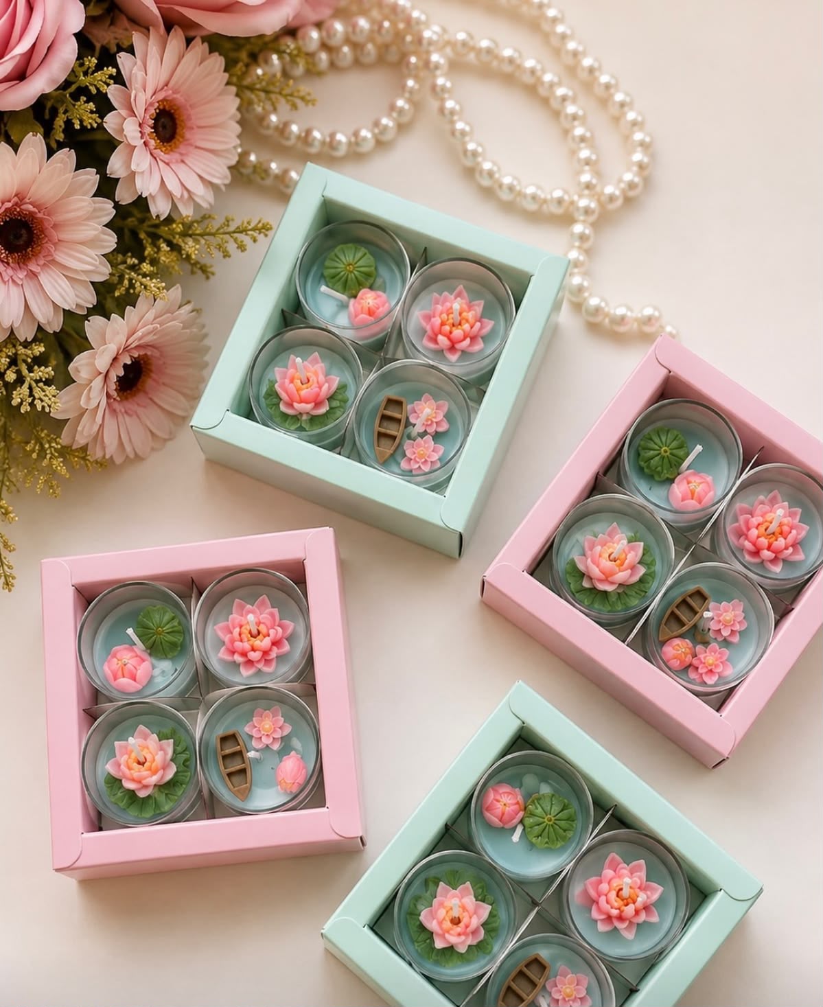 4 Cavity Chocolate Box - 3 x 3 x 1.25 inch (Pack of 10 / Pack of 100)