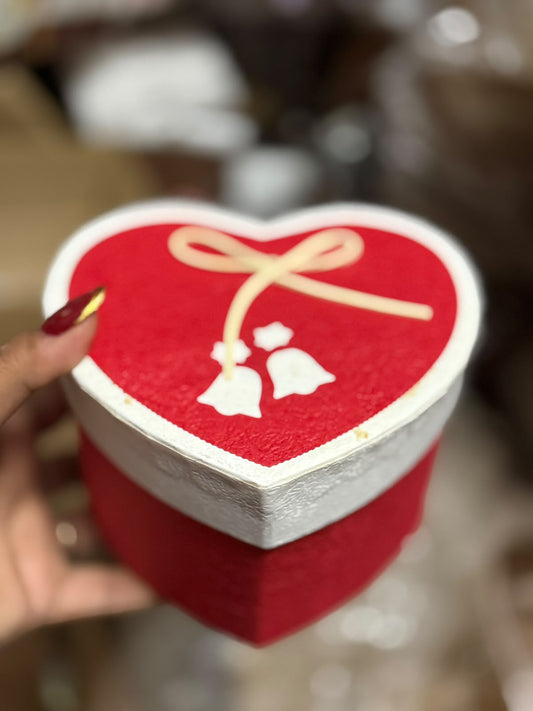 Heart Shape Gift Box - 5 x 5 inch (Assorted Colours)