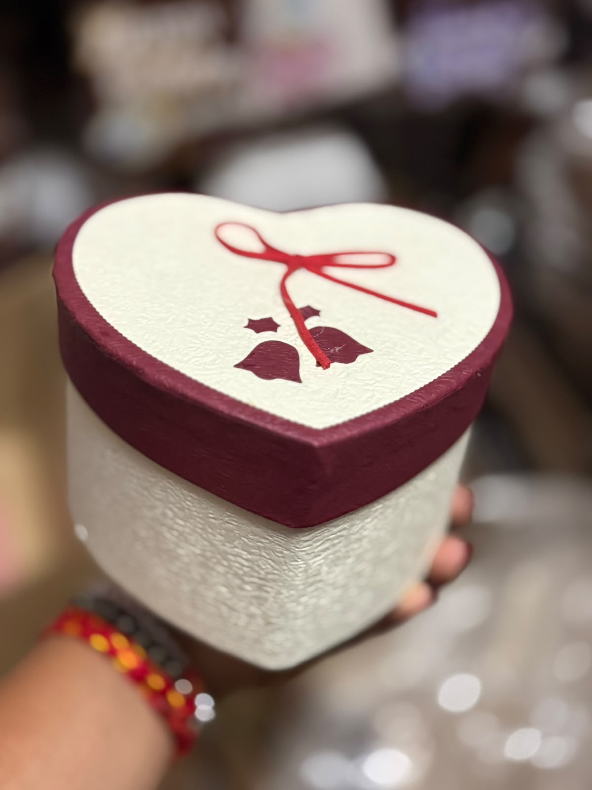Heart Shape Gift Box - 5 x 5 inch (Assorted Colours)