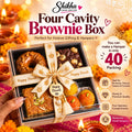 4 Cavity Hamper Box with Clear Lid and Black Insert - 7 x 7 inch (Pack of 10)