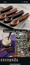 Spoon Shape Polycarbonate Chocolate Mould - Edible Chocolate Spoon Mould