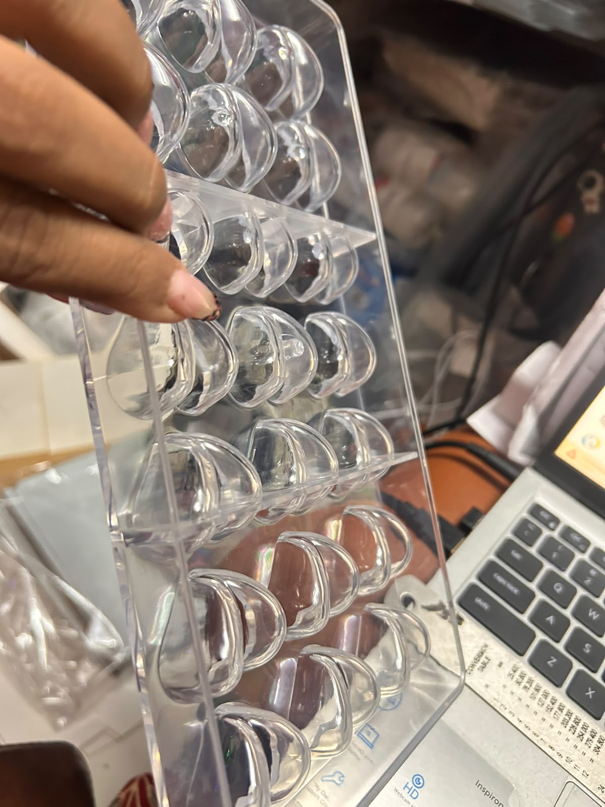 Heart Shape Polycarbonate Chocolate Mould - 21 Cavity Heart Bonbon