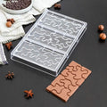 Camouflage Pattern Chocolate Bar Polycarbonate Mould - 3 Cavity