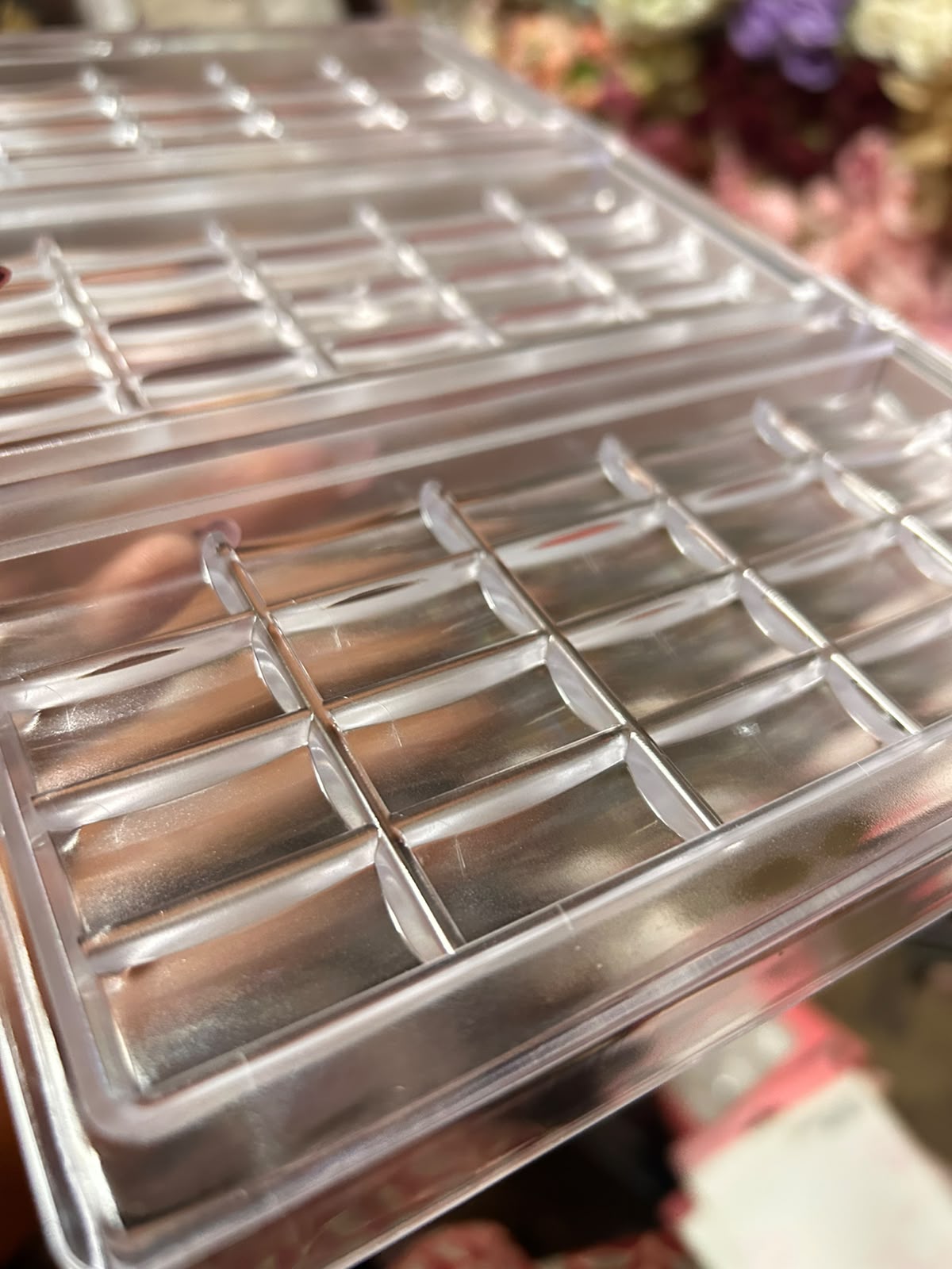 Kunafa Chocolate Bar Polycarbonate Mould - 10 mm Deep 3 Cavity