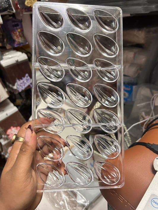 Cocoa Bean Polycarbonate Chocolate Mould - 21 Cavity Cocoa Pod Bonbon