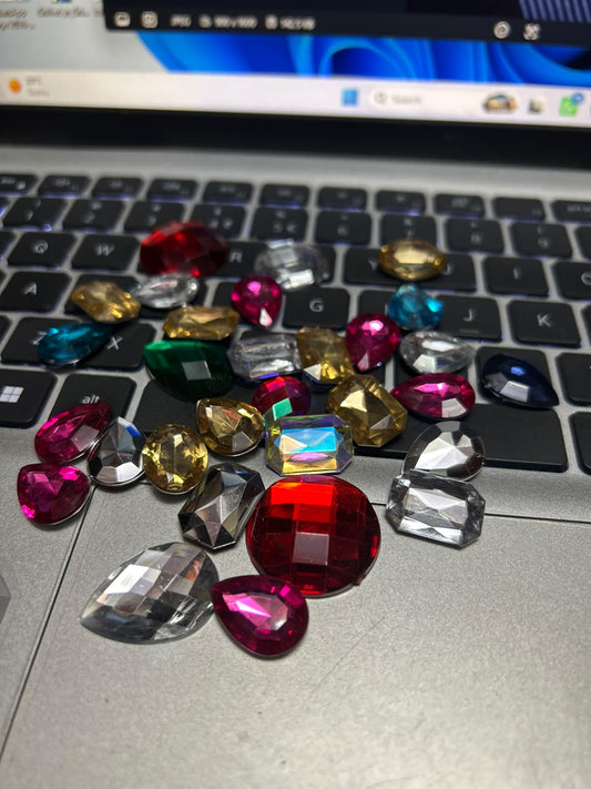 Gemstones for Cake Decoration - Non-Edible Jewel Cake Toppers Mix Pack