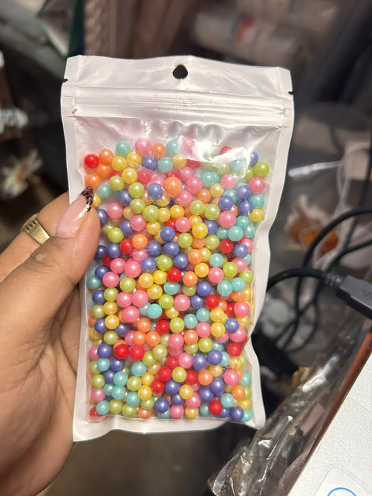 Edible Sugar Balls for Cake Decoration - 100 g Pearl Sprinkles Mixed Sizes
