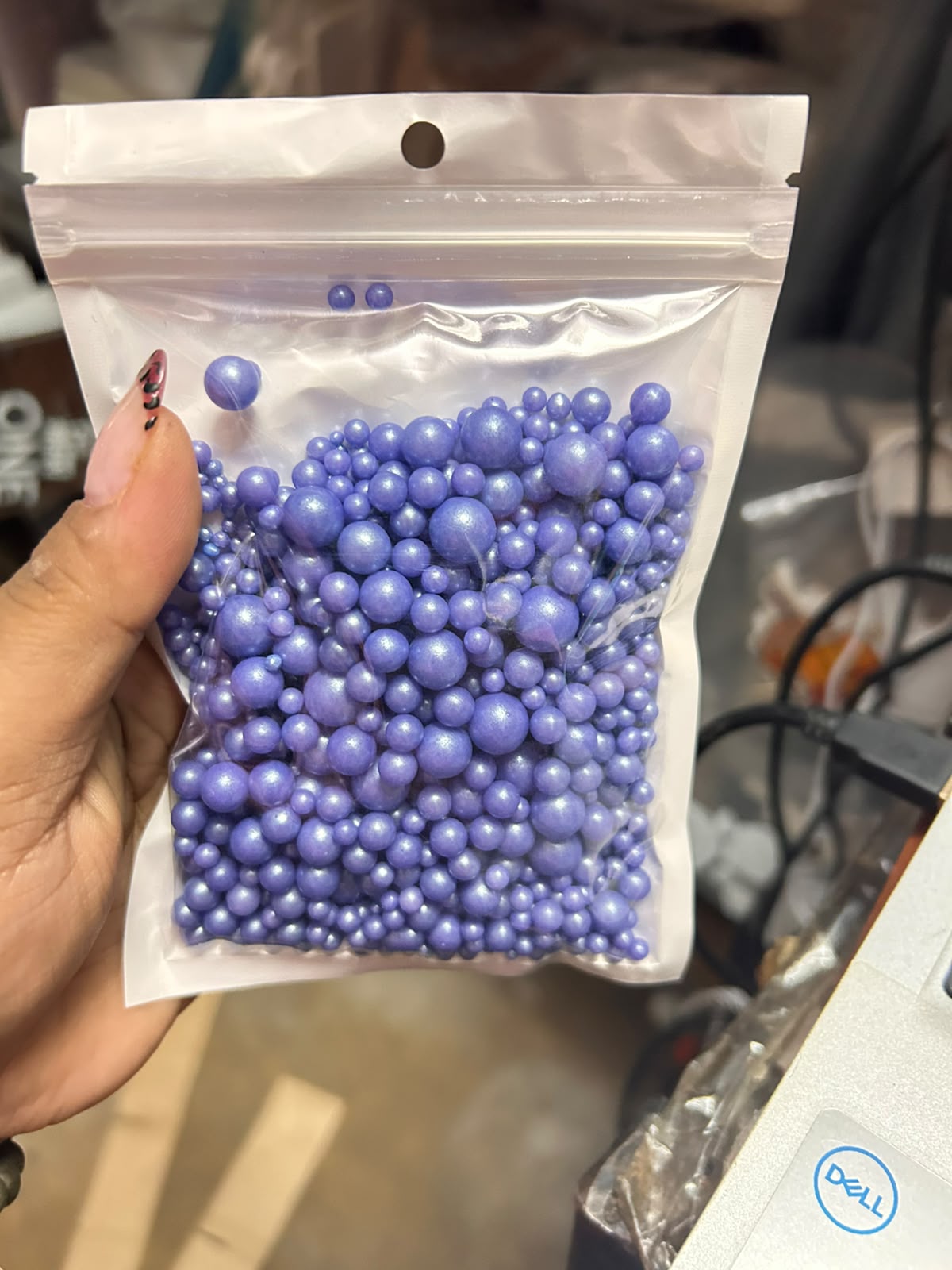 Edible Sugar Balls for Cake Decoration - 100 g Pearl Sprinkles Mixed Sizes
