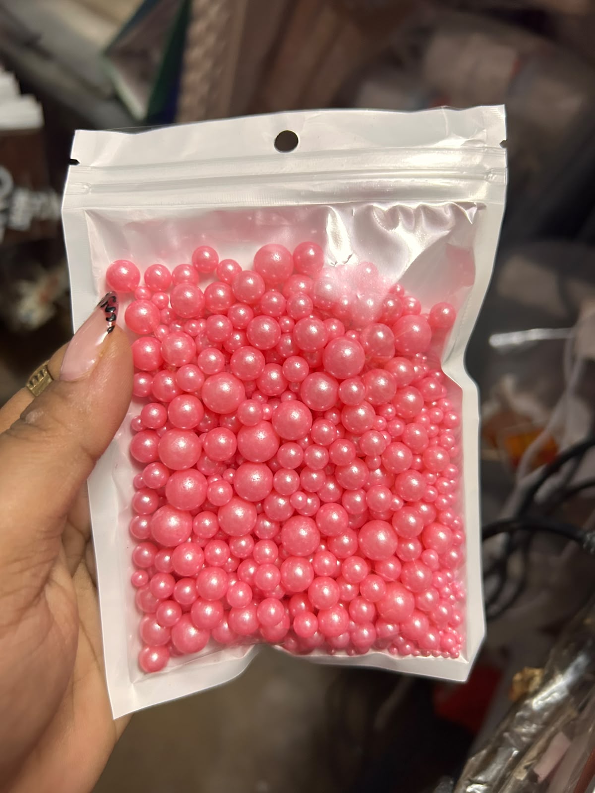 Edible Sugar Balls for Cake Decoration - 100 g Pearl Sprinkles Mixed Sizes