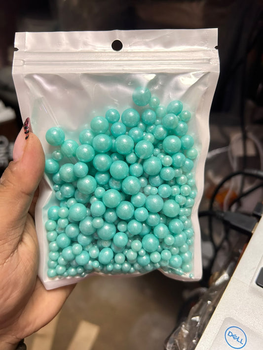 Edible Sugar Balls for Cake Decoration - 100 g Pearl Sprinkles Mixed Sizes