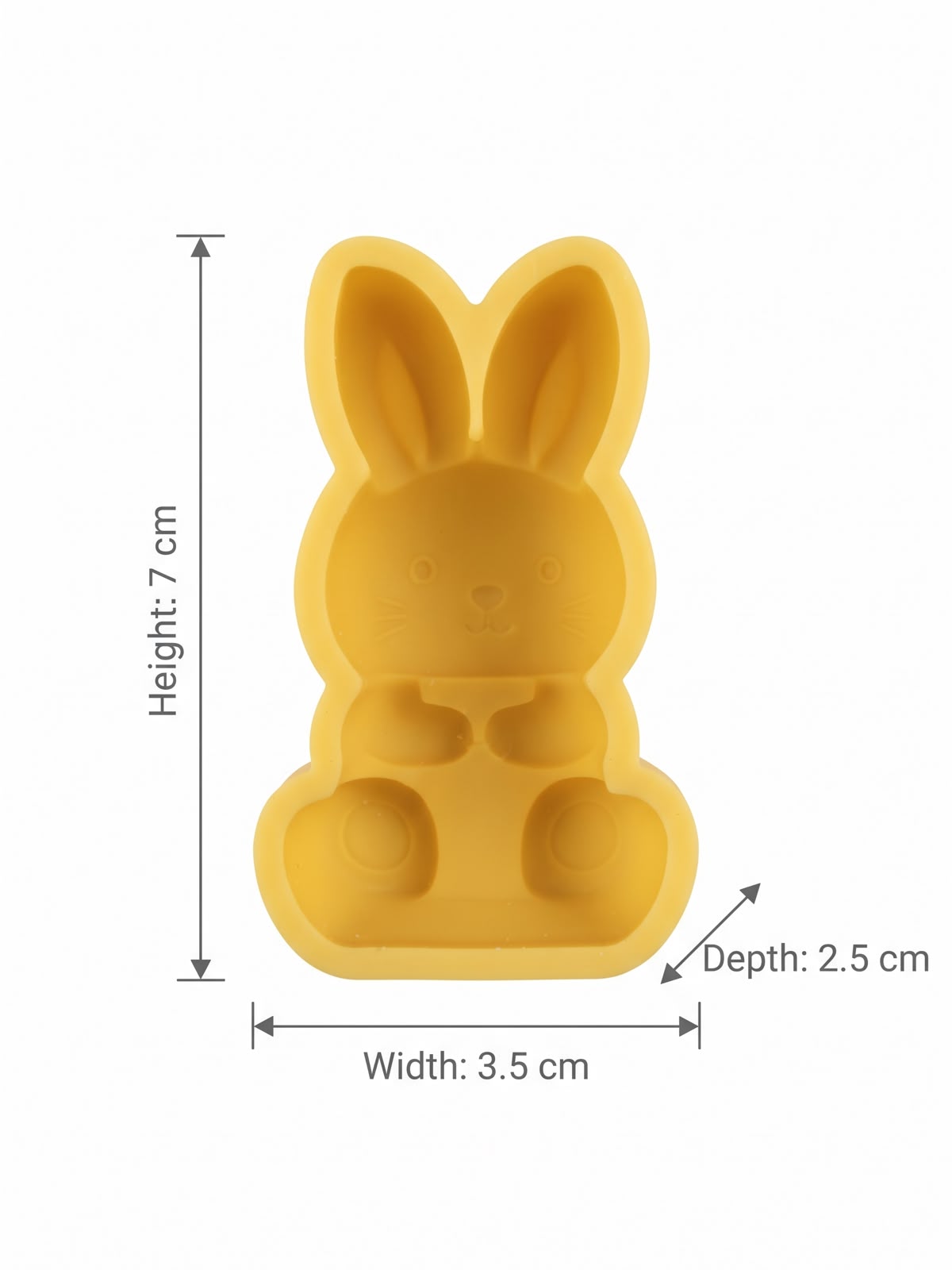 Sitting Bunny Rabbit Silicone Mould - 7 x 3.5 x 2.5 cm for Chocolate, Resin and Candle