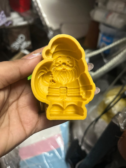 Santa Claus Silicone Mould - 8 x 6 x 2.5 cm for Christmas Cake, Chocolate, Candle and Resin