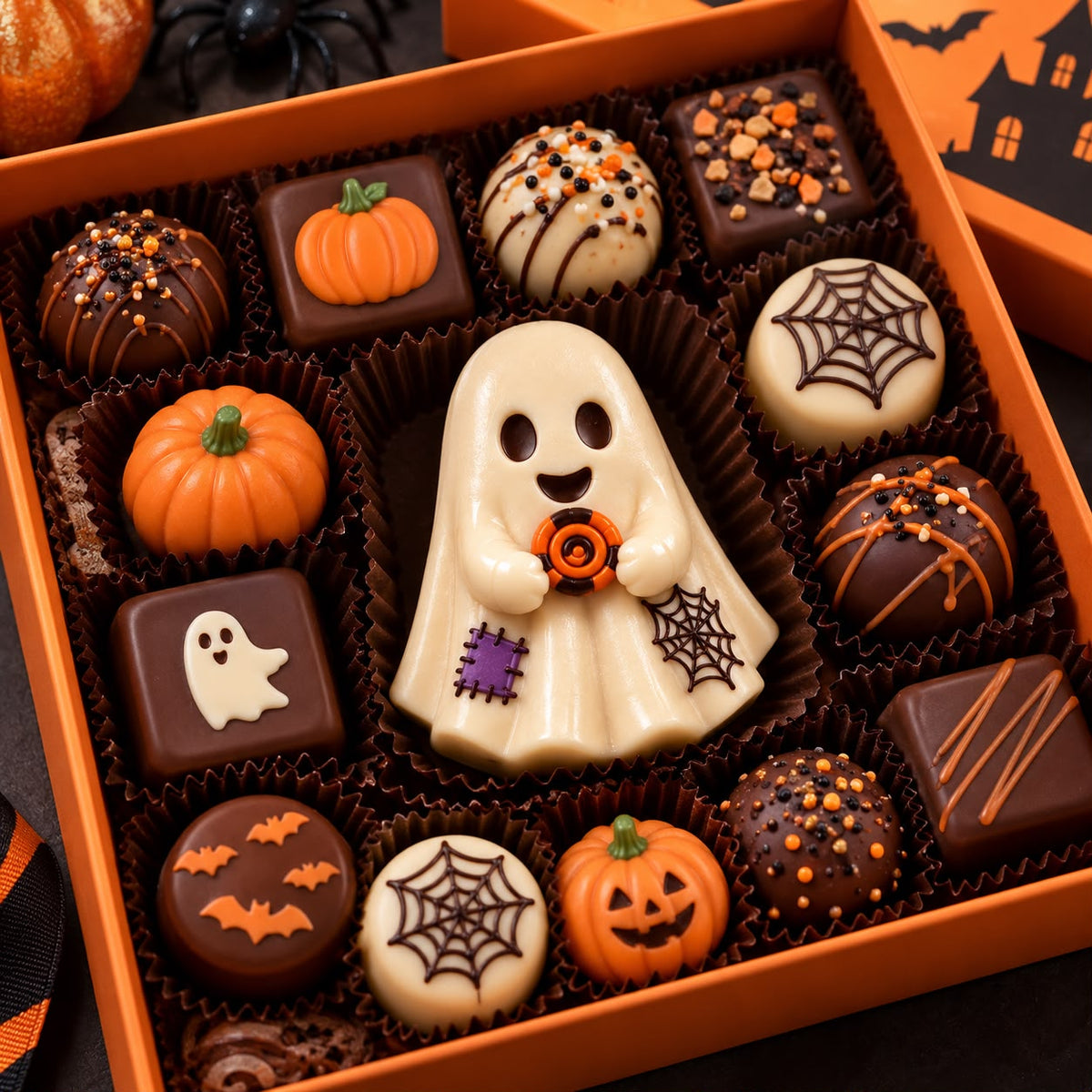Halloween Ghost Silicone Mould - 7 x 5.5 x 2.5 cm for Chocolate, Candle and Resin